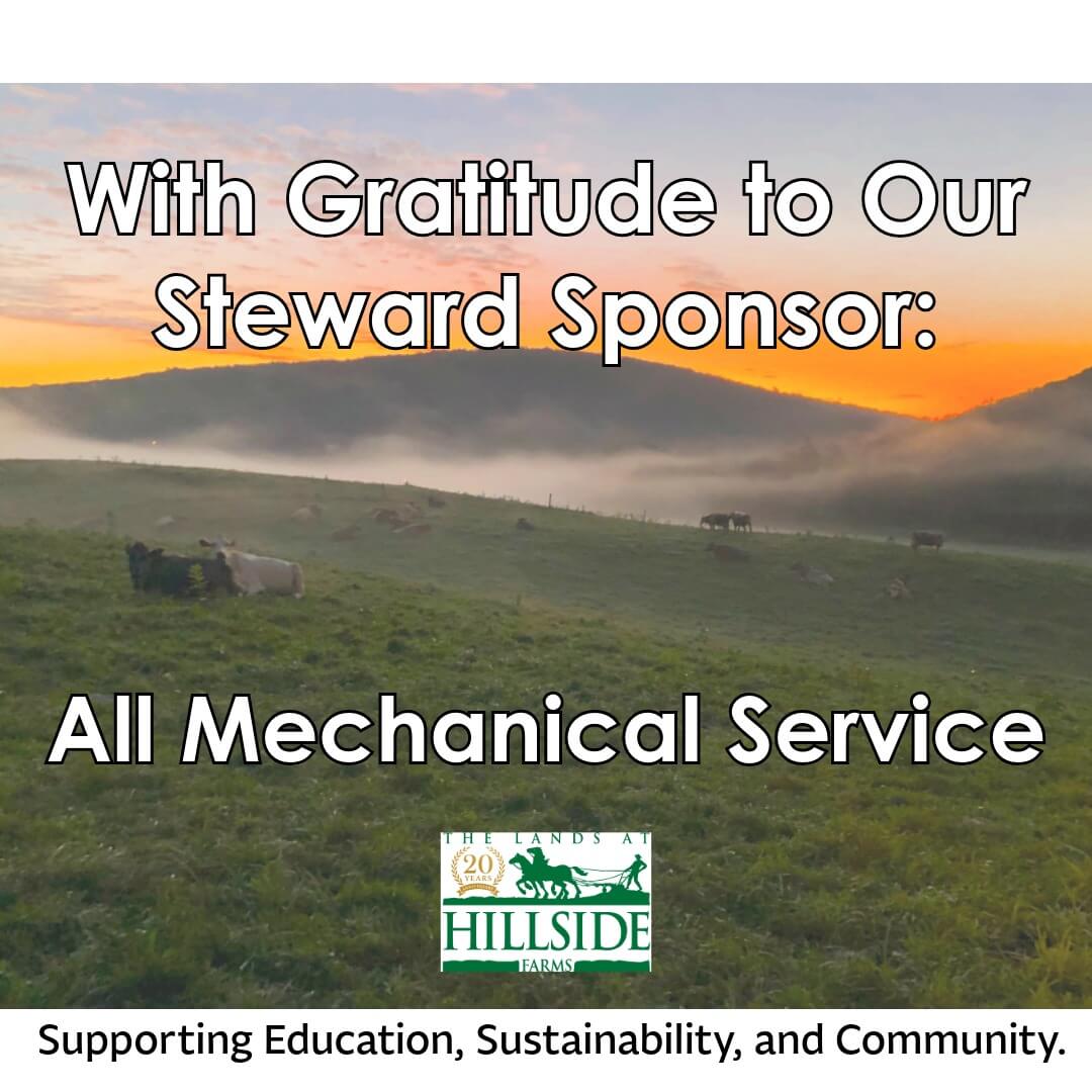 With gratitude to our Steward Sponsor All Mechanical Service